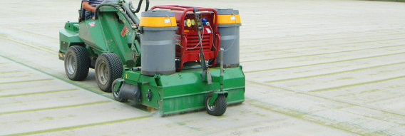 A Deep Clean on an astroturf pitch