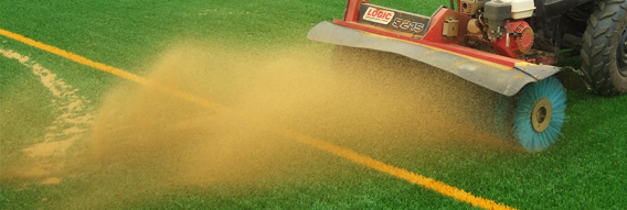 A Power-brushing procedure on an astroturf pitch